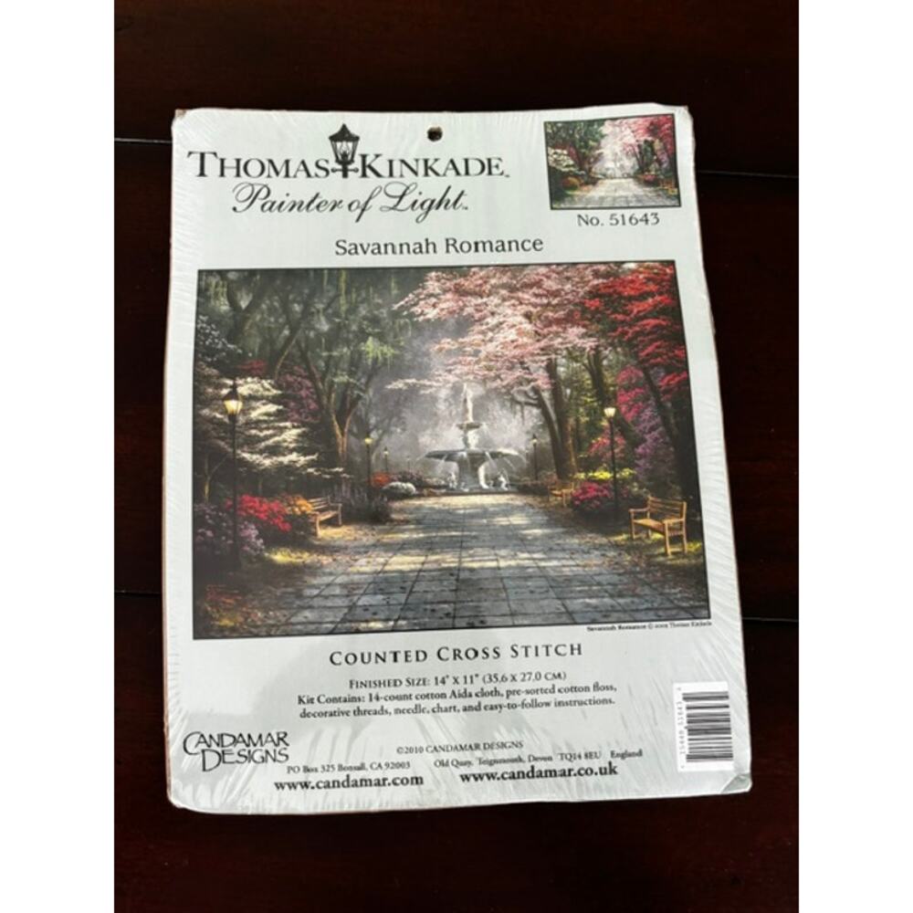 Thomas Kinkade Savannah Romance Cross Stitch Kit Candamar New Sealed